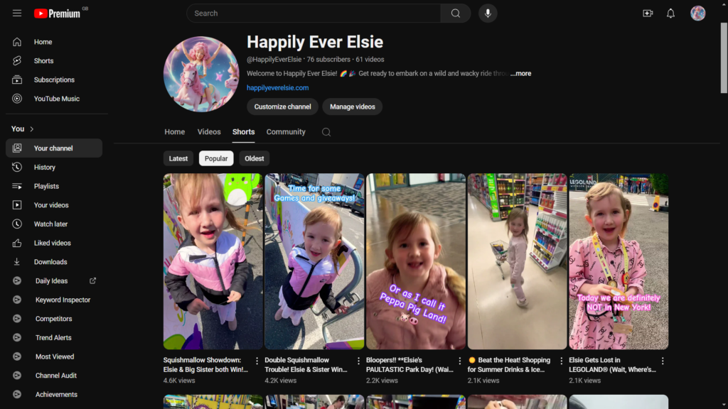 Happily Ever Elsie YouTube Shorts